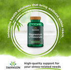Swanson Magnesium L-Threonate Brain and Cognitive Health Supplement for Professionals Seeking Mental Clarity - 96 mg Magnesium per Serving (90 Vegan Capsules)
