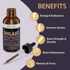 Shilajit Resin Organic Liquid Supplement, Shilajit Himalayan Organic, Liquid Vitamins for Women and Men, 85+ Trace Minerals, Alternative to Resin & Capsules, Energy & Immune Function, Vegan, 120 ml