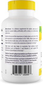 Healthy Origins Alpha Lipoic Acid, 300 mg - Alpha Lipoic Acid Supplement - Antioxidant Support - Gluten-Free Supplement - 150 Veggie Capsules