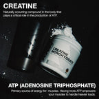 RAW Nutrition Creatine Monohydrate Powder - Unflavored Micronized Creatine Monohydrate Workout Supplement for Muscle Energy, Strength & Endurance - Creatine Powder for Women & Men - 50 Servings
