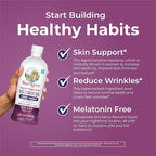 MaryRuth's Liquid Nighttime Liquid Multimineral + Skin Renew | Clinically Shown in Women to Reduce Fine Wrinkle & Improve Skin Firmness | Sepitone | NO Melatonin | Magnesium | Vegan | 30 Servings