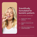 Bariatric Advantage Calcium Citrate Chewy Bites 500 mg - Highly Absorbable & Digestible - Vitamin D3 - Easily Chewable Calcium Supplement - Coconut Flavor - 90 Count