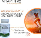 Bricker Labs K2 Elite Vitamin K2 MK-7 Supplement 160mcg, Supports Bone & Heart Health, Calcium Absorption & Circulation – Non-GMO – 60 Capsules
