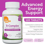 Zahler B-Complex Vitamins for Women & Men - Vitamin B Complex - B Vitamins Complex with B1 B2 B3 B5 B6 B7 B9 B12 - Advanced 2-Stage Delivery System - Gluten Free Kosher Non-GMO VIT B (120 Tablets)