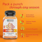 ZHOU Immune Support Bundle - Elder-Mune Elderberry & Vitamin C Gummies for Adults & Kids, Daily Natural Immune Support Supplements for Women & Men - 60 Elderberry & 60 Vitamin C Gummies