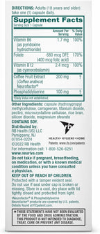 NEURIVA Plus Brain Supplement for Memory and Focus Clinically Tested Nootropics for Concentration for Mental Clarity, Cognitive Enhancement Vitamins B6, B12, Phosphatidylserine 30 Capsules