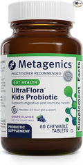 Metagenics UltraFlora Kids Probiotic - 10 Billion CFU - Children's Probiotic Blend - Digestive Health & Immune Health* - for Ages 3 & Up - 60 Tablets