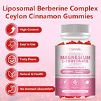 3 Pack Liposomal Magnesium Threonate High-Potency 3000mg Gummies,Liposomal Enhance 98% Absorption,Magnesium L-Threonate Supplements, Muscle & Nervous System for Kids & Adults