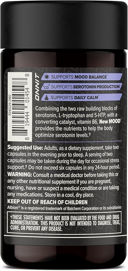 ONNIT Cognitive & Mood Support Bundle: Alpha Brain Nootropic Capsules (30 Count) + New Mood Stress Support Capsules (60 Count), IGEN Non-GMO Tested Focus, Mental Clarity, Relaxation & Sleep, 2 Pack