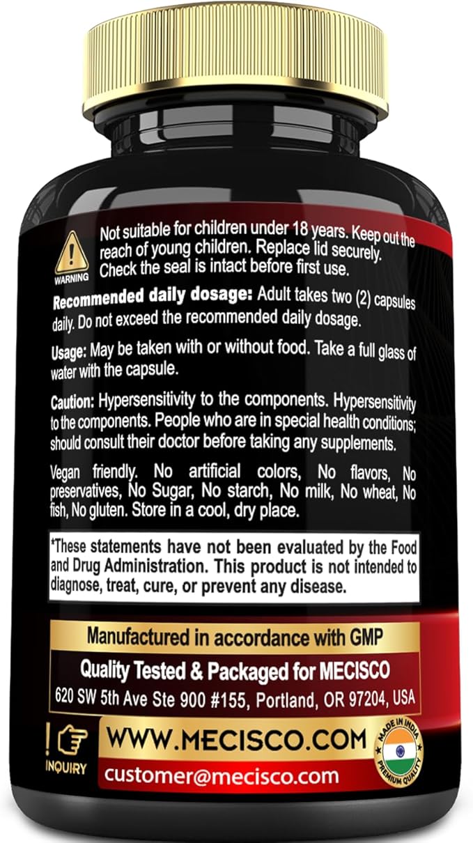 6in1 Trans Resveratrol Supplement with Grape Seed, Milk Thistle, and More - Resveratrol 1000mg - Supports for Immune System, Heart Health, Body Management - 180 Capsules