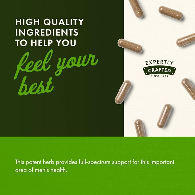 Swanson Saw Palmetto Full Spectrum Herbal Supplement for Men Seeking Prostate, Hair, and Urinary Health Support - 540 mg (250 Vegan Capsules, 2 Pack)