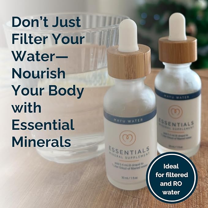 MAYU, Trace Mineral Drops (3 btls.), Promotes Hydration, Taste & Daily Energy, 70+ Balanced Trace Minerals, Tested for Heavy Metals, No Additives, Purest Sources, w/Magnesium, Potassium, Chloride