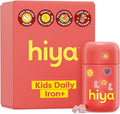 Hiya Iron+ Supplements for Kids - High Absorption Iron Supplement - Delicious Strawberry Flavor & Easy on Children's Stomach - No Added Sugar & Third Party Tested - 30 Day Refill Supply for Toddlers