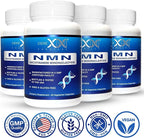 Genex Formulas NMN 250mg Supplements (4 Pack) - 99% Pure Shelf Stabilized Supplement Capsules for Increased NAD Levels & Healthy Aging, GMP Certified, 4 Month Supply