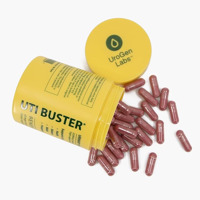 UTI Buster Urinary Tract Capsules 25,000mg Cranberry & D-Mannose & VIT.C- 60 Capsules