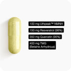 Toniiq NMNH Supplement – Ultra High Potency 1,000mg Complex with Clinically Studied Uthpeak™ NMNH, Resveratrol, Quercetin & TMG – Highly Purified – Third-Party Lab Tested – 60 Capsules