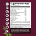 Advanced Kidney Support Supplement - Kidney Cleanse Detox & Repair Cranberry Extract Capsules with Uva Ursi, Stinging Nettle & Astragalus for Kidney Health - Urinary Tract Health - 240 Count
