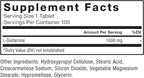 Force Factor L-Glutamine 1000mg Tablets, Glutamine for Muscle Recovery, Healthy Muscle Function, and Immunity, Vegan, Non-GMO, 100 Tablets