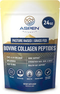 Bovine Collagen Peptides Powder 24oz (1.5 lbs) - Unflavored Hydrolyzed Type I & III Protein | Grass Fed, Pasture Raised | Hair, Skin, Nails & Gut | Easy to Mix | Paleo Friendly, Non-GMO, Gluten-Free