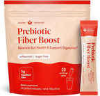 Prebiotic Fiber Powder - Unflavored & Sugar Free | 20 Sticks / Servings | Fiber Supplement to Support Digestive Regularity, Gut Health, Bloating & Immune Support - Soluble Prebiotic Powder Daily