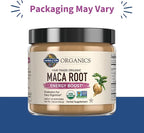 Garden of Life Organics Fair Trade Gelatinized Peruvian Maca Root Energy Boost 7.93 oz (225g) Powder with Probiotics, Certified Organic, Non-GMO, Vegan & Gluten Free Herbal Supplements