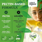 Wild & Organic Liver Support Gummies - Milk Thistle, Dandelion Root Extract for Liver Cleanse Detox - 60 Silymarin Milk Thistle Gummies - Vegan, Non-GMO Herbal Supplement.