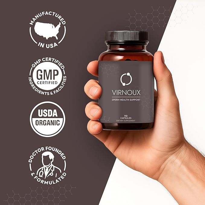 Male Fertility Prenatal Vitamins for Men | Doctor Formulated Supplement to Boost Sperm Count, Motility, & Volume | Sperm Health Support for Conception | USA Made, Gluten-Free | 30-Day Supply