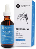 Neurogan Spermidine Supplement - 20 mg per Serving | 98% Pure | Autophagy Support & Cellular Health Supplements | Liquid Spermidine 3rd Party Tested | 60 mL, Made in USA