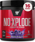 BSN N.O.-XPLODE Pre Workout Powder, Energy Supplement for Men and Women with Creatine and Beta-Alanine, Grape, 16 Servings, 0.65 Pound (Packaging May Vary)