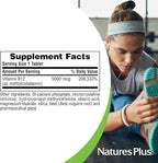 NaturesPlus Shot-O-B12 5000 mcg - 60 Sustained Release Tablets - Supports Energy Production - Vegetarian, Gluten Free - 60 Servings