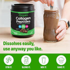 Orgain Hydrolyzed Collagen Peptides Powder For Women & Men, Chocolate, 20g Grass Fed Collagen - Hair, Skin, Nail, & Joint Support Supplement, Paleo & Keto, Non-GMO, Type I and III, 1lb