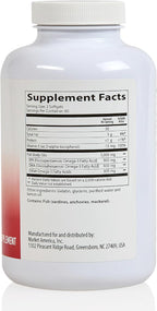 Heart Health Essential Omega III Fish Oil with Vitamin E – High EPA & DHA for Heart, Triglyceride & Blood Flow Support, Lemon Oil, Gluten-Free, Non-GMO, 60 Servings