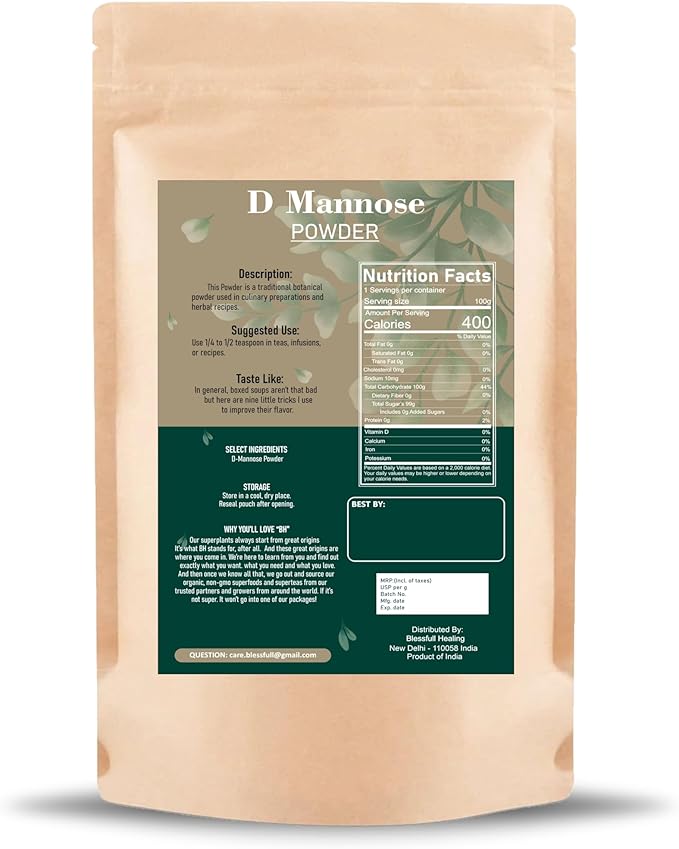 Blessfull Healing D Mannose Powder 100% Pure Natural 200 Gram / 7.05 oz