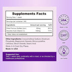 Heivy Ferrous Sulfate 325mg with Vitamin C (65 mg Elemental Iron), Non-Constipating 240 Vegan Tablets (8 Month Supply) Iron Supplement for Women - Non-GMO, Vegan - Made in USA