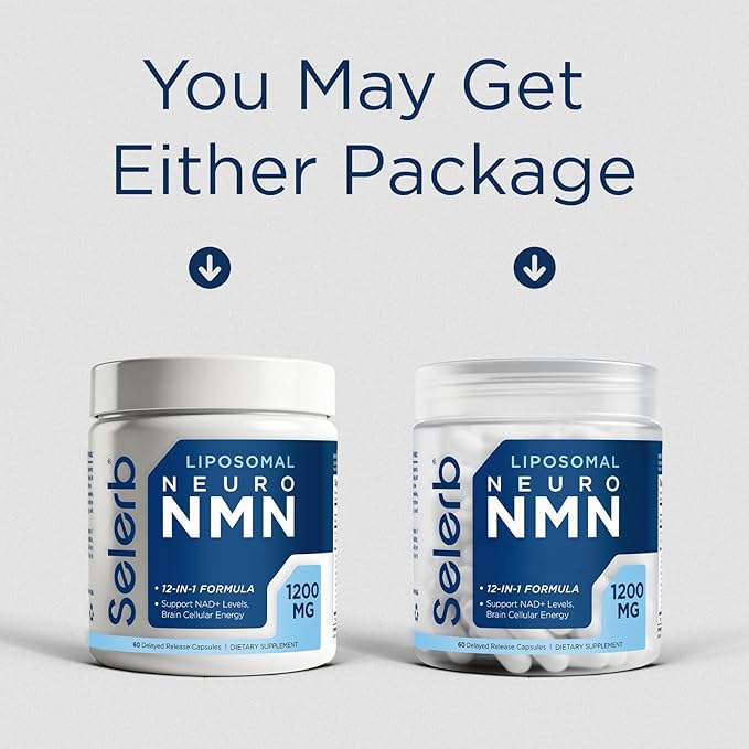 NMN Supplement Liposomal Neuro NMN with Resveratrol, TMG, Quercetin, CoQ10, Rhodiola, NAC, Astaxanthin & Magnesium NAD+ Precursor Supports Brain Cellular Energy & NAD+ Levels | 60 Delayed Release Caps