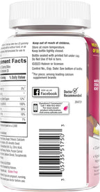 Caltrate Gummy Bites 500 mg Calcium and Vitamin D Supplement, Black Cherry, Strawberry, Orange - 50 Count