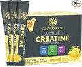 Creatine Monohydrate Powder Micronized PreWorkout Recovery Supplement | Support Muscle Building Strength Training Cognition | Vegan & Keto Friendly Easily Mixes, Pop Box 30 Servings, Lemonade Flavored
