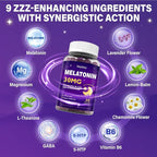 Melatonin 30mg Gummies for Adults - Sugar Free Melatonin Gummies Maximum Strength with Magnesium, B6, GABA & Botanical Blend - Non-Habit Forming,Vegan, Non GMO, Natural Mixed Berry Flavor