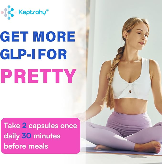 GLP-I Supplement for Women & Men, 16-in-1 GLP-I Probiotic for Daily GLP-I Naturally, 8X Advance Formulate GLP-I with Synbiotics for More GLP-I, 120 Capsules