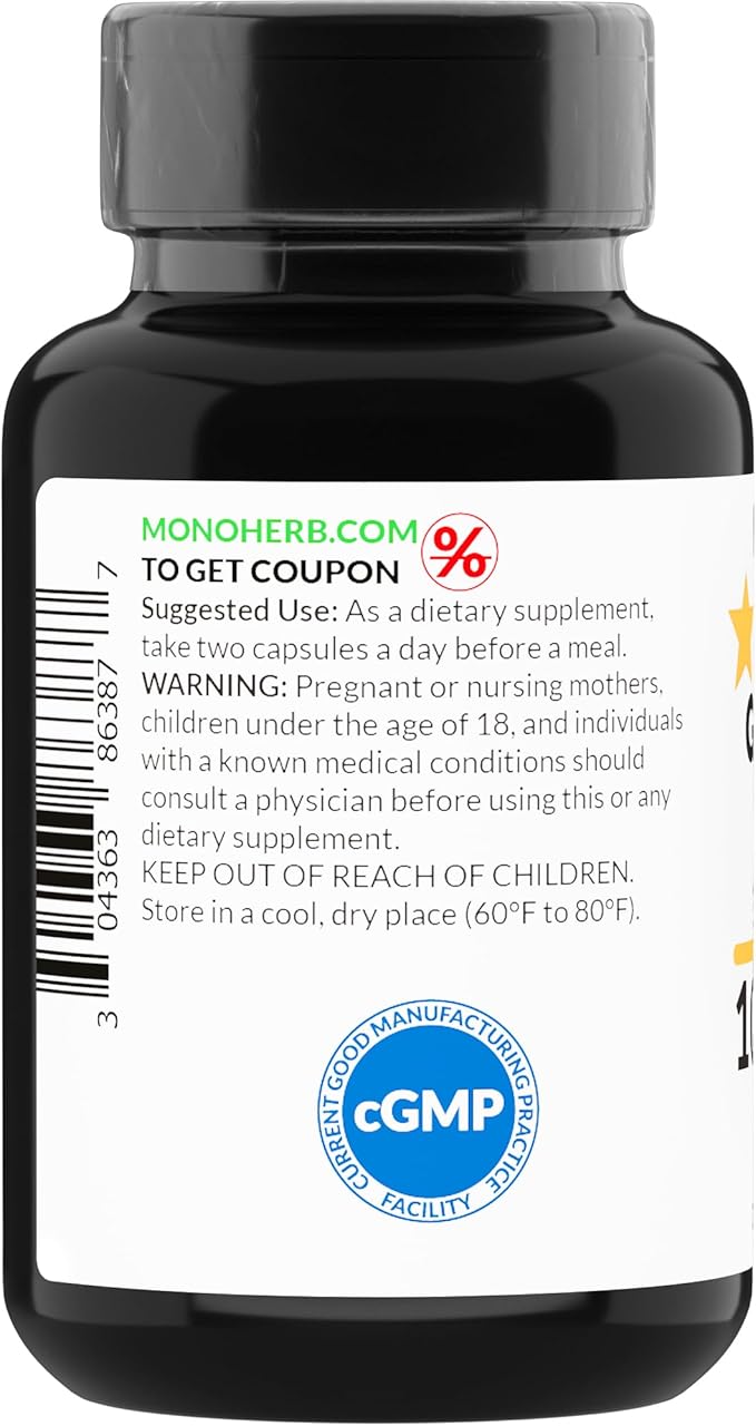 MONOHERB Grapefruit Seed Extract 1000 mg - 90 Vegetarian Capsules