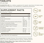 Solgar Glucosamine Hyaluronic Acid Chondroitin MSM (Shellfish-Free), 60 Tablets - Joint Support & Comfort - Supports Active Lifestyles - Non-GMO, Gluten Free, Dairy Free - 20 Servings