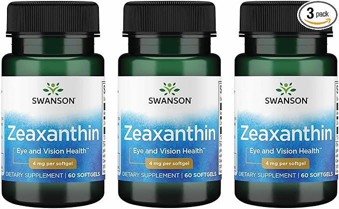 Swanson Zeaxanthin 4 Milligrams 60 Sgels (3 Pack)