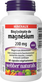 Magnesium Bisglycinate 200 mg Capsules