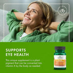 Swanson Beta-Carotene - Vitamin A Supplement Promoting Immune Health, Eye & Skin Health - Natural Wellness Formula - (250 Softgels, 3000mcg Each)