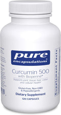 Pure Encapsulations Curcumin 500 with Bioperine - Antioxidant Supplement to Support Joints, Tissue, Liver, Colon & Cellular Health* - with Turmeric Curcumin & Bioperine - 120 Capsules