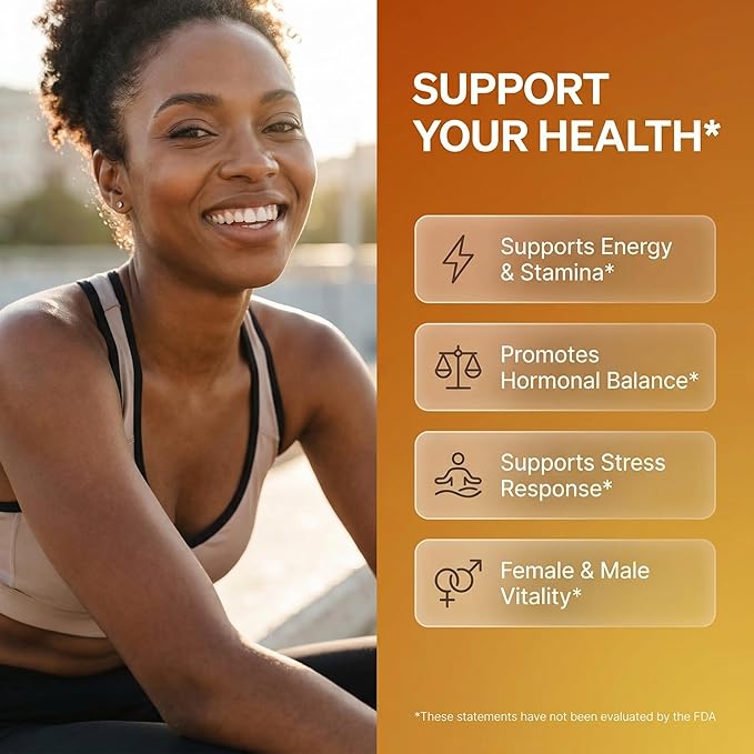 Clean Nutraceuticals Ashwagandha Maca Root Fenugreek Supplement with Tongkat Ali Ginseng - Assists with Stress, Mood & Thyroid - Ashwagandha Capsules Fenugreek Caps - 1 Pack