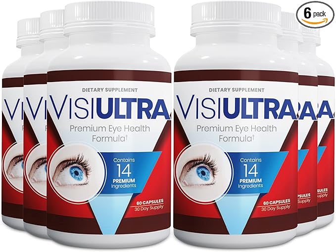 Eye Health Supplement – 14 Essential nutrients for Clear Vision, Blue Light Protection, and Long-Term Eye Health. Supports Clarity and Eye Wellness. 60 Capsules. (6 Pack)