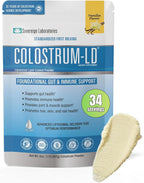 Colostrum-LD Liposomal Delivery - Colostrum Powder - Gluten-Free, Lactose-Reduced - 34 Servings - Sovereign Laboratories - 6 oz Vanilla