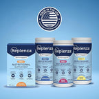 Replenza Daily GLP-1 Nutritional Support Supplement, Essential Vitamins and Minerals, Support for Gut Health, Stress and Cellular Energy – 60 Tablets