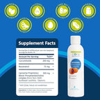 Core Med Science Liposomal Curcumin + Resveratrol Liquid Supplement, High Absorption – Supports Healthy Inflammation Response for Joint, Heart, Brain Health – 6 Fl. Oz, 30 Servings, Made in USA